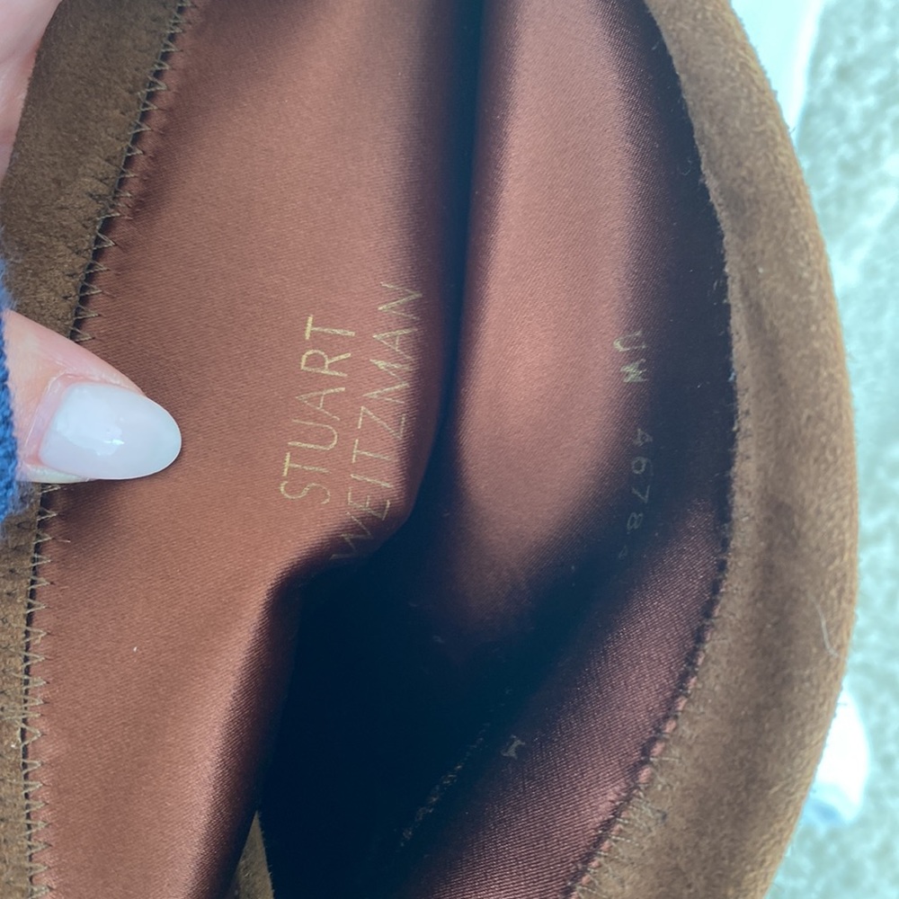 Stuart Weitzman lowland boots in walnut suede - Picture 12 of 13